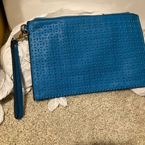Mix No. 6 Vibrant Blue Wristlet Clutch